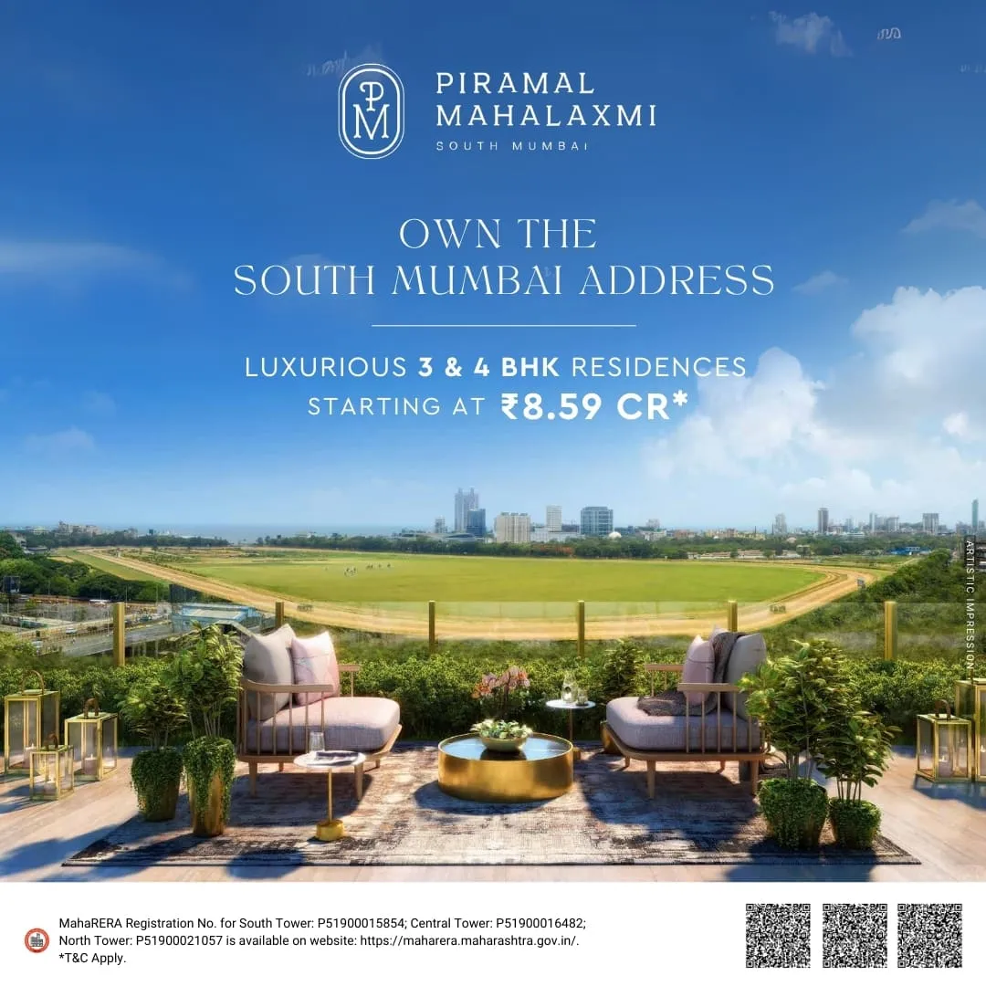 Piramal Mahalaxmi real estate ad creative