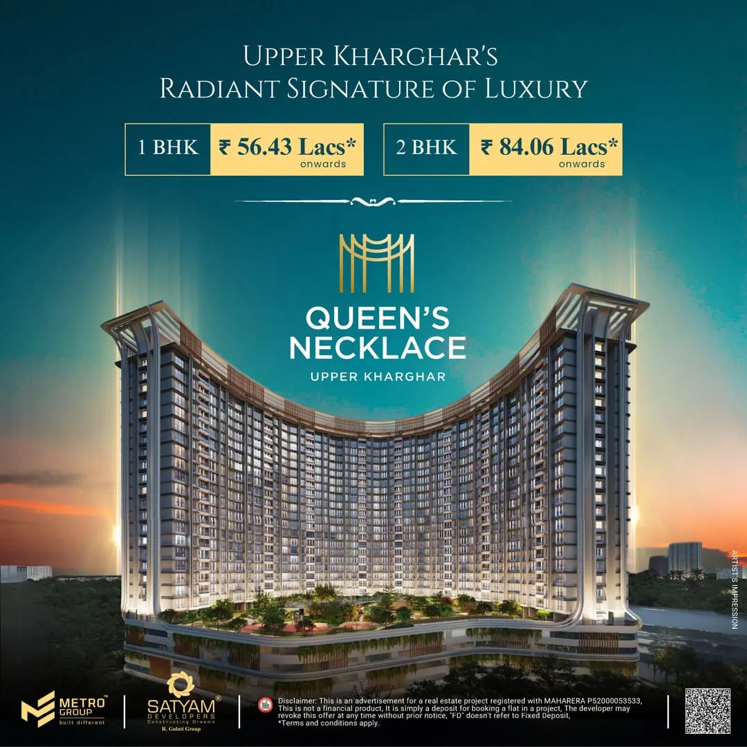 Queens Necklace luxury real estate marketing creative Mumbai